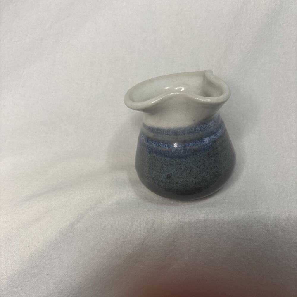 Handmade Pottery Small Creamer , Signed, Nelson Pottery
